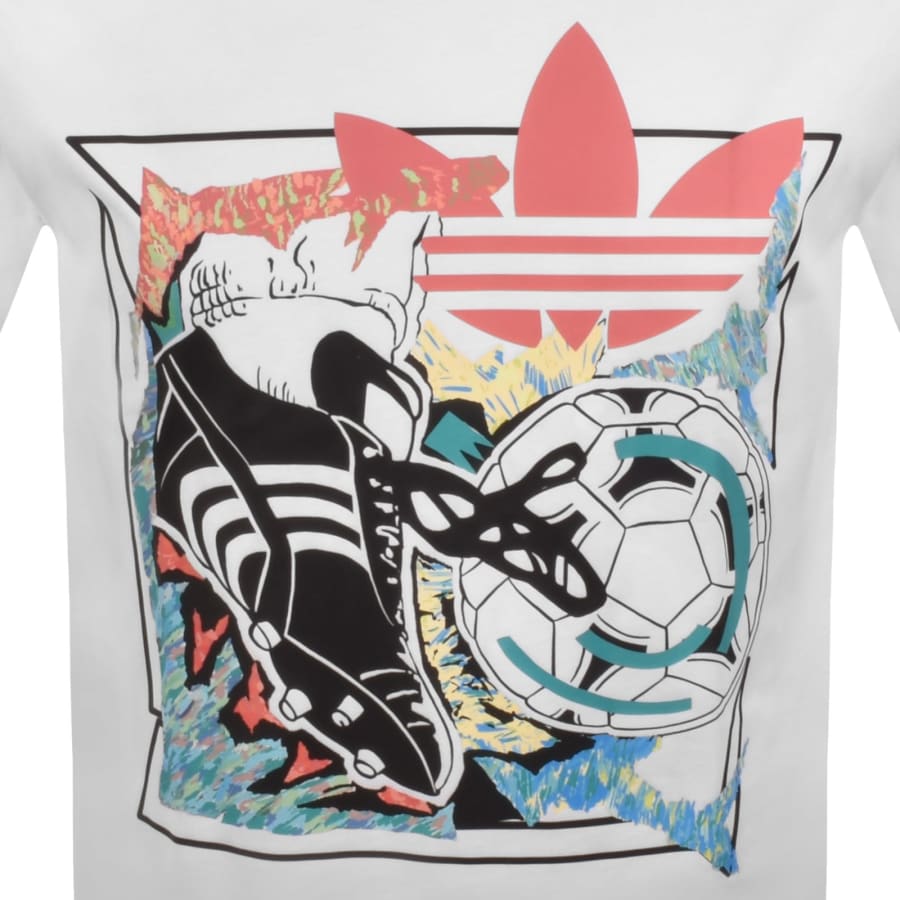adidas Originals Anime Football T Shirt White | Mainline Menswear us
